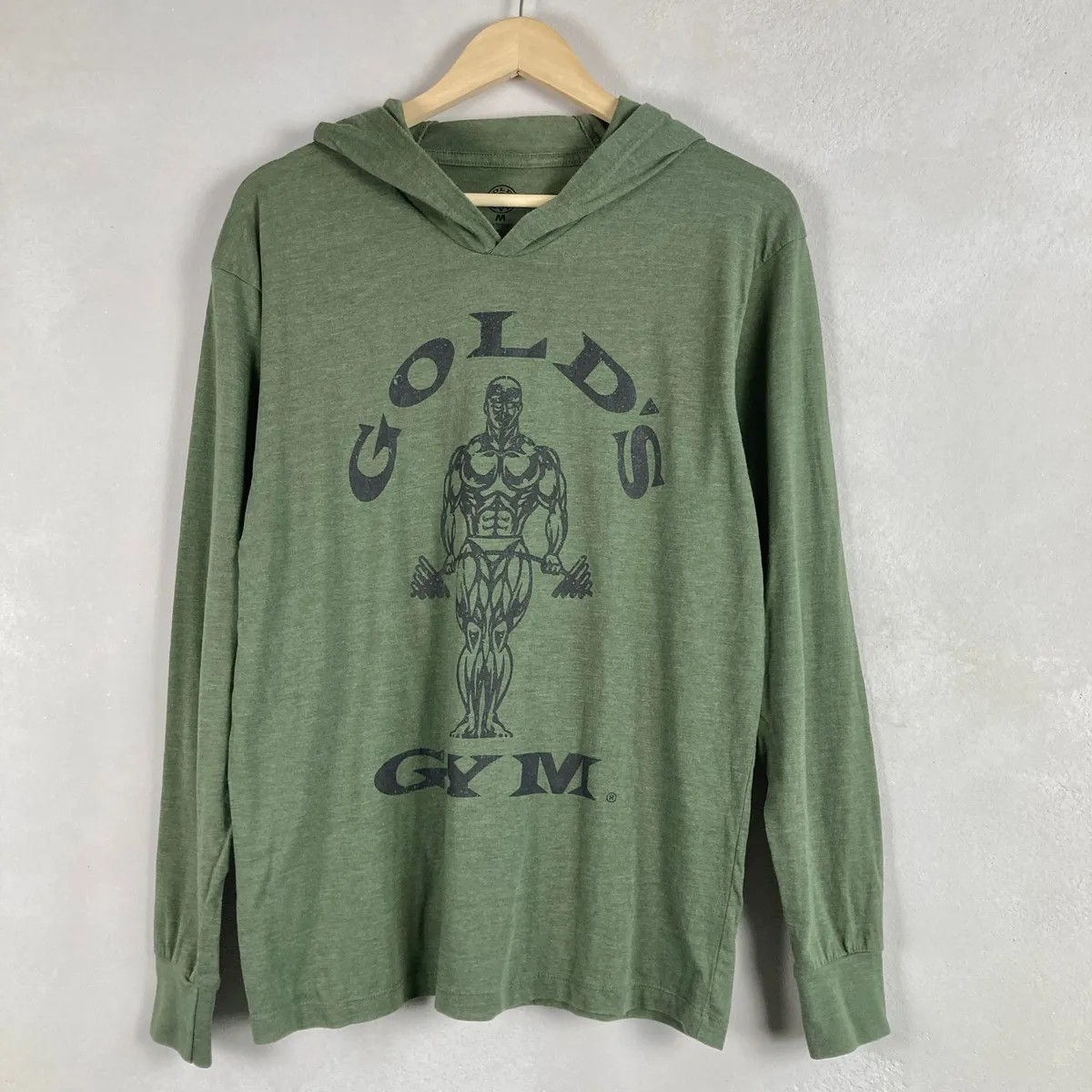 Gold's Gym Mens Green Hoodie Size M