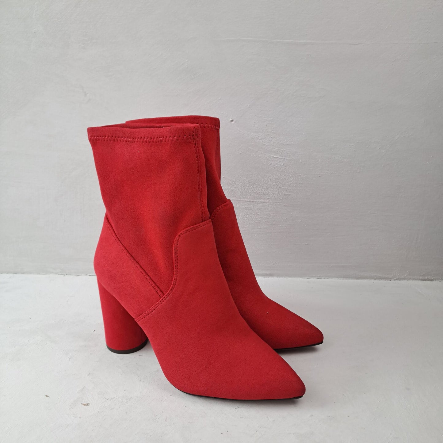 Womens Red Ankle Boots Size 36.5