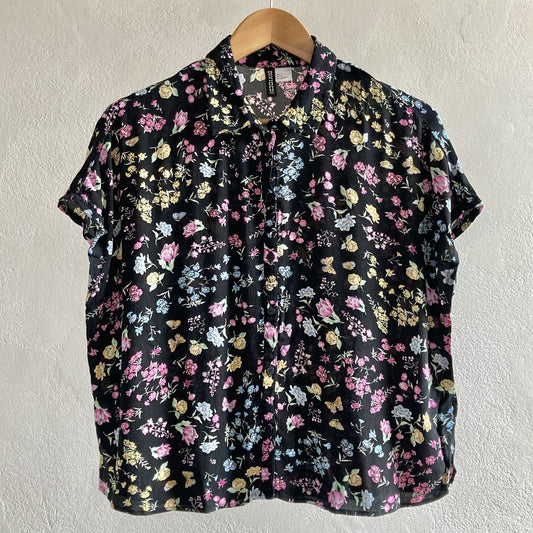 H&M Divided Womens Floral Top Size S