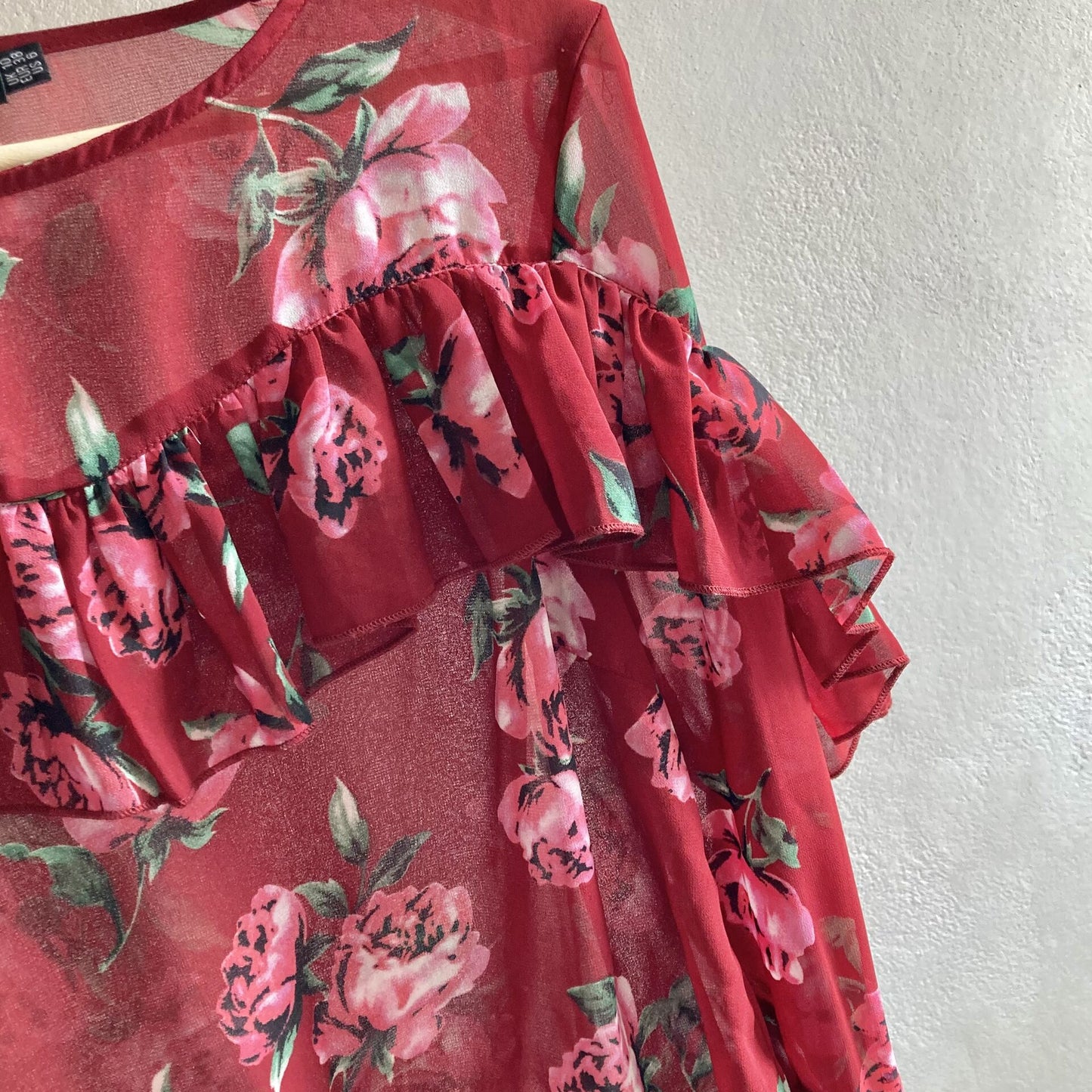 Missguided Womens Floral Blouse Size 38