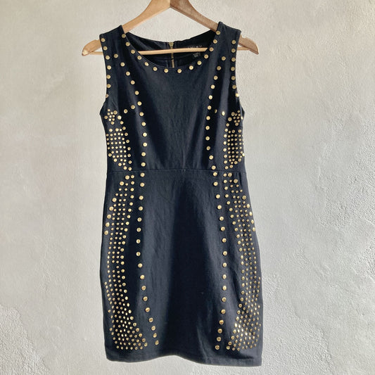 Amisu Womens Black Sleeveless Dress Size 40