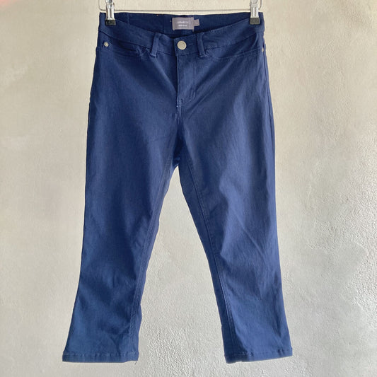 Womens Navy Capri Trousers Size 38
