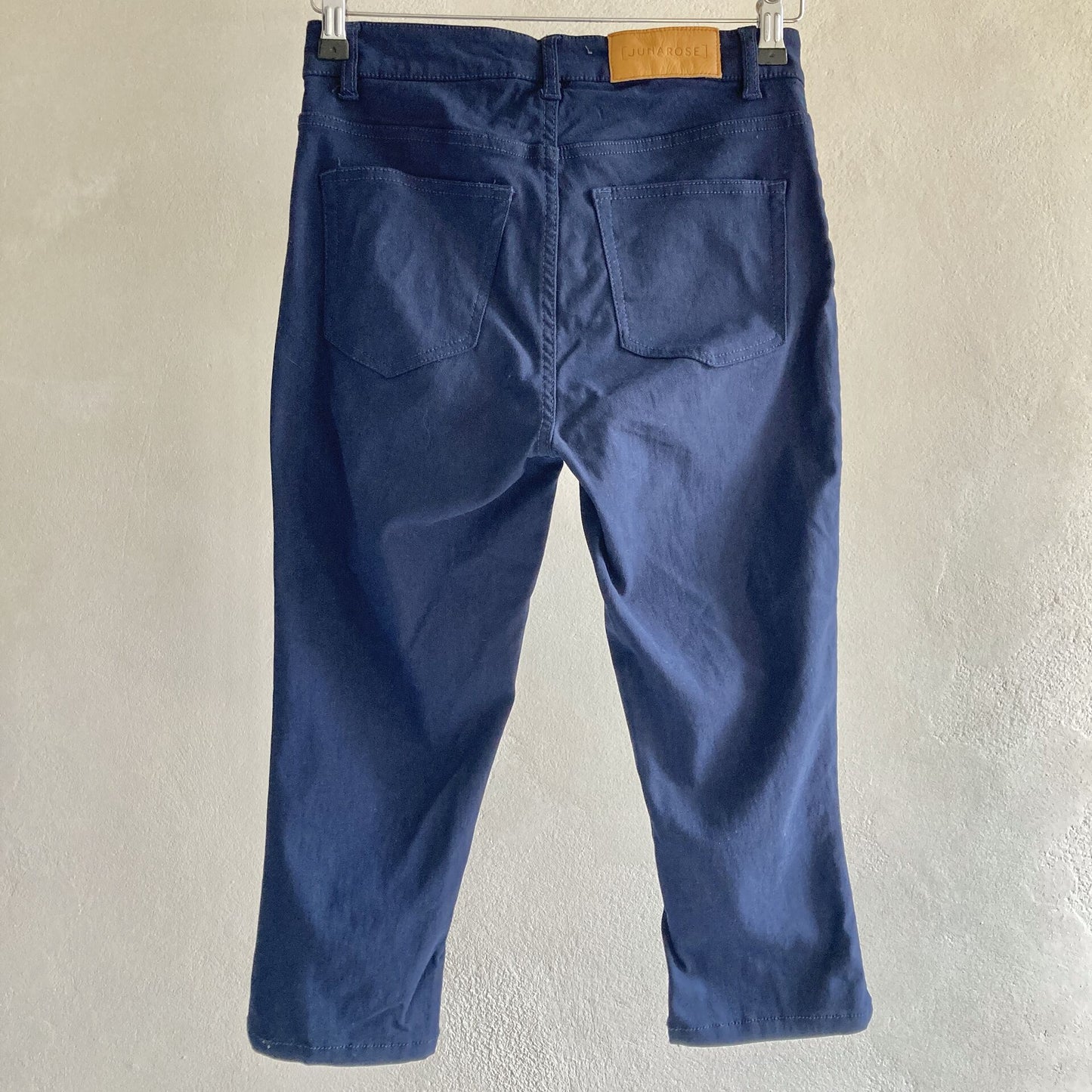 Womens Navy Capri Trousers Size 38