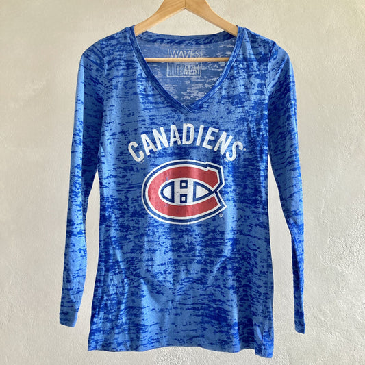 Womens Canadiens Hockey Long Sleeve T-Shirt Size M
