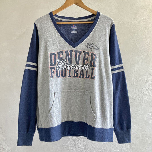 Majestic Womens Denver Broncos Sweatshirt Size 2XL