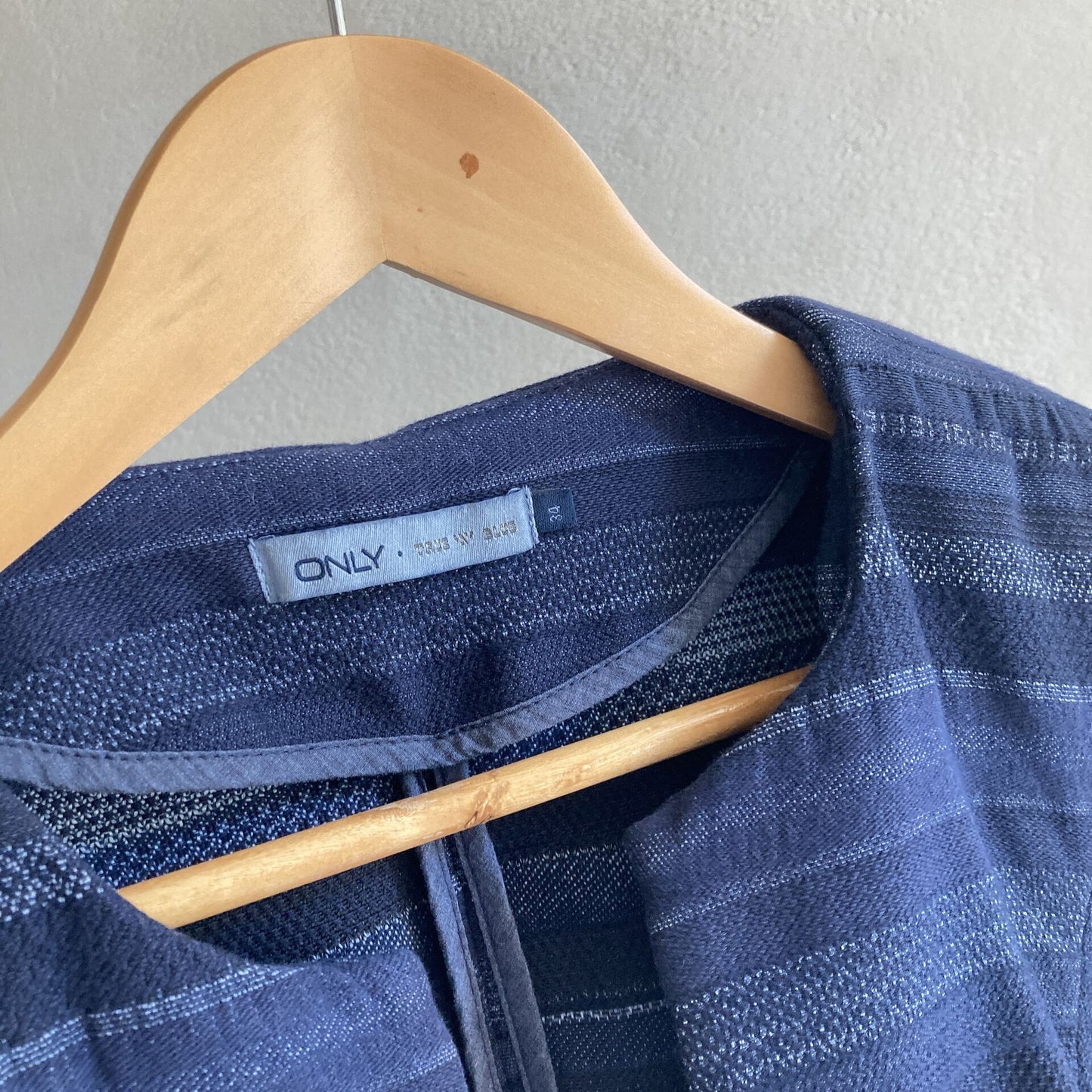 Only Womens Blue Blazer Size 34