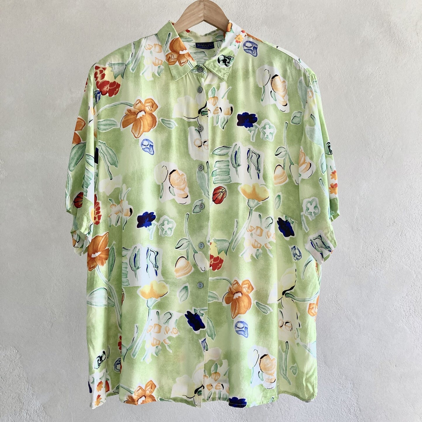 Biaggini Womens Floral Summer Blouse Size 46