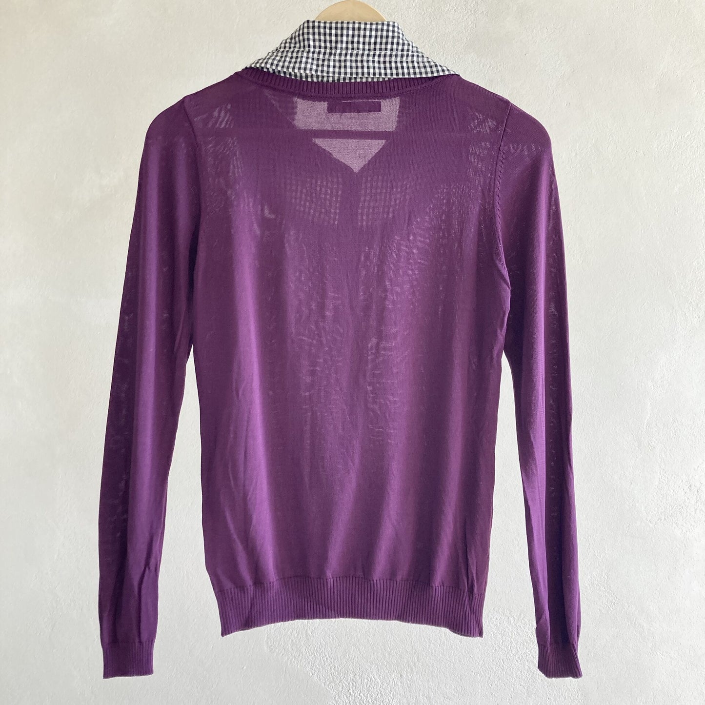 Evis Womens Purple 2in1 Top Size M-L