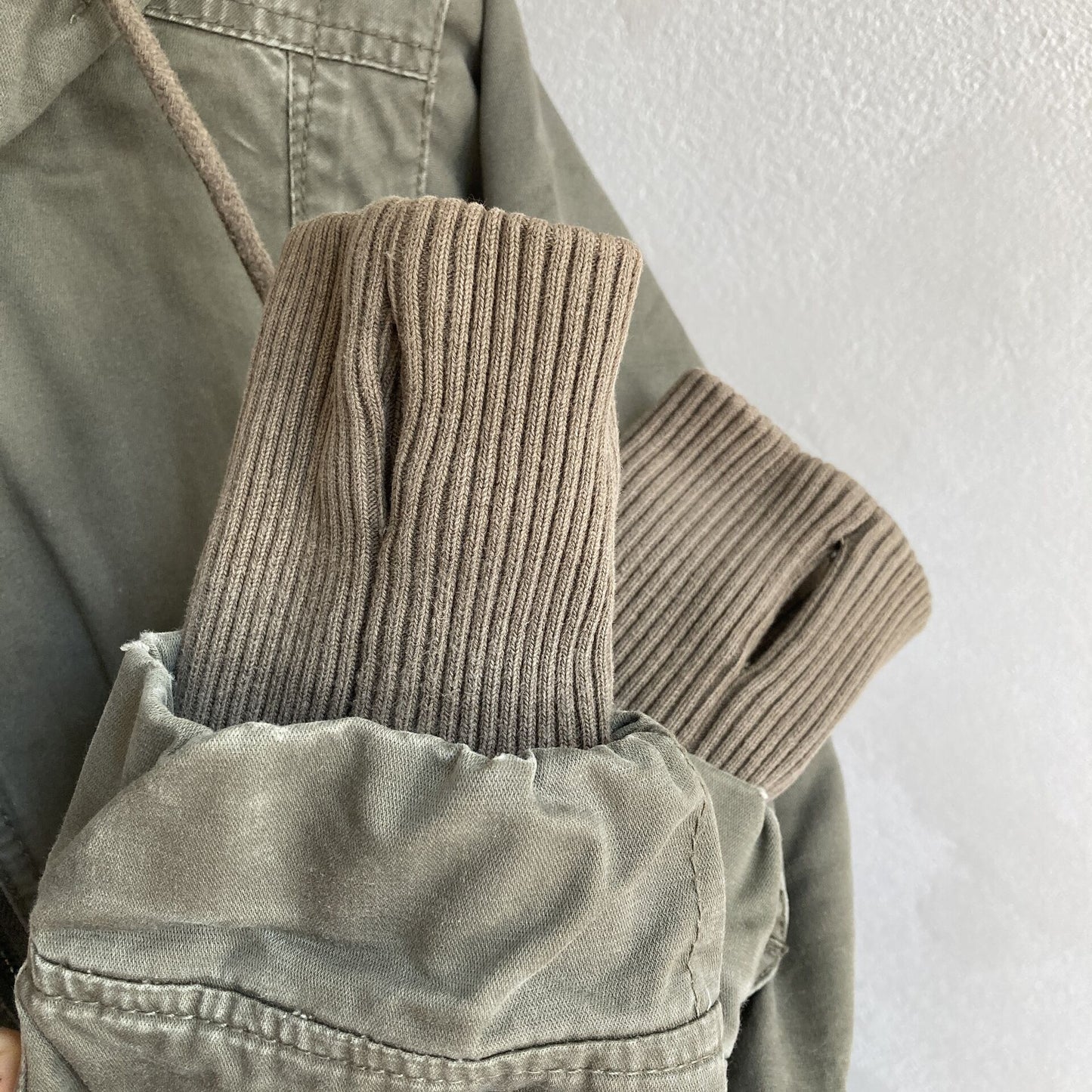 Lindex Womens Khaki Parka Coat Size 40