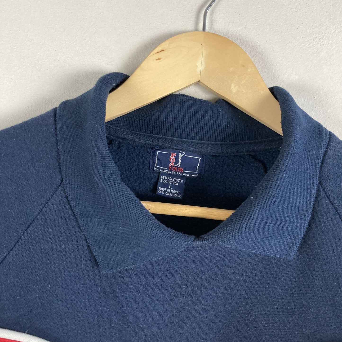 Vintage Meeste Golfi Dressipluus Suurus L