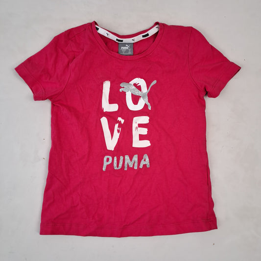 Girls Puma Pink T-Shirt Size 116