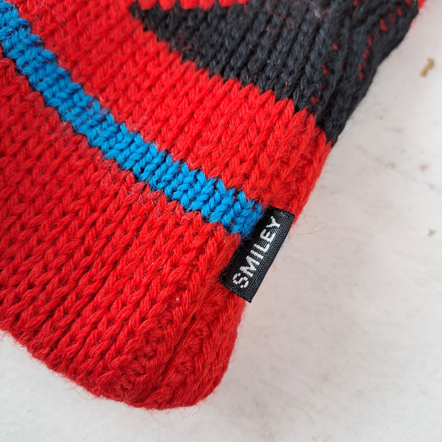 Unisex Smiley Made In USA Wooly Beanie Hat