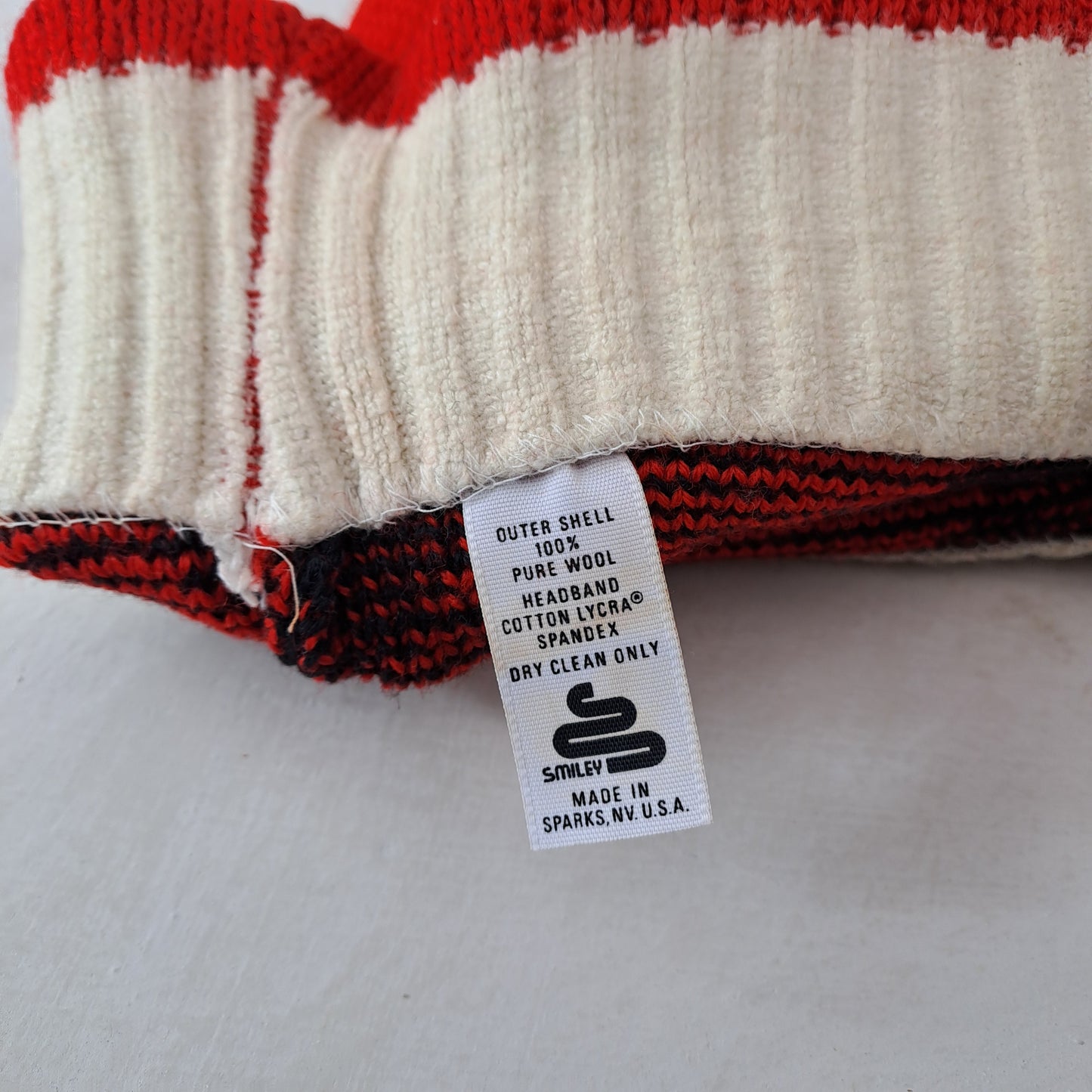 Unisex Smiley Made In USA Wooly Beanie Hat