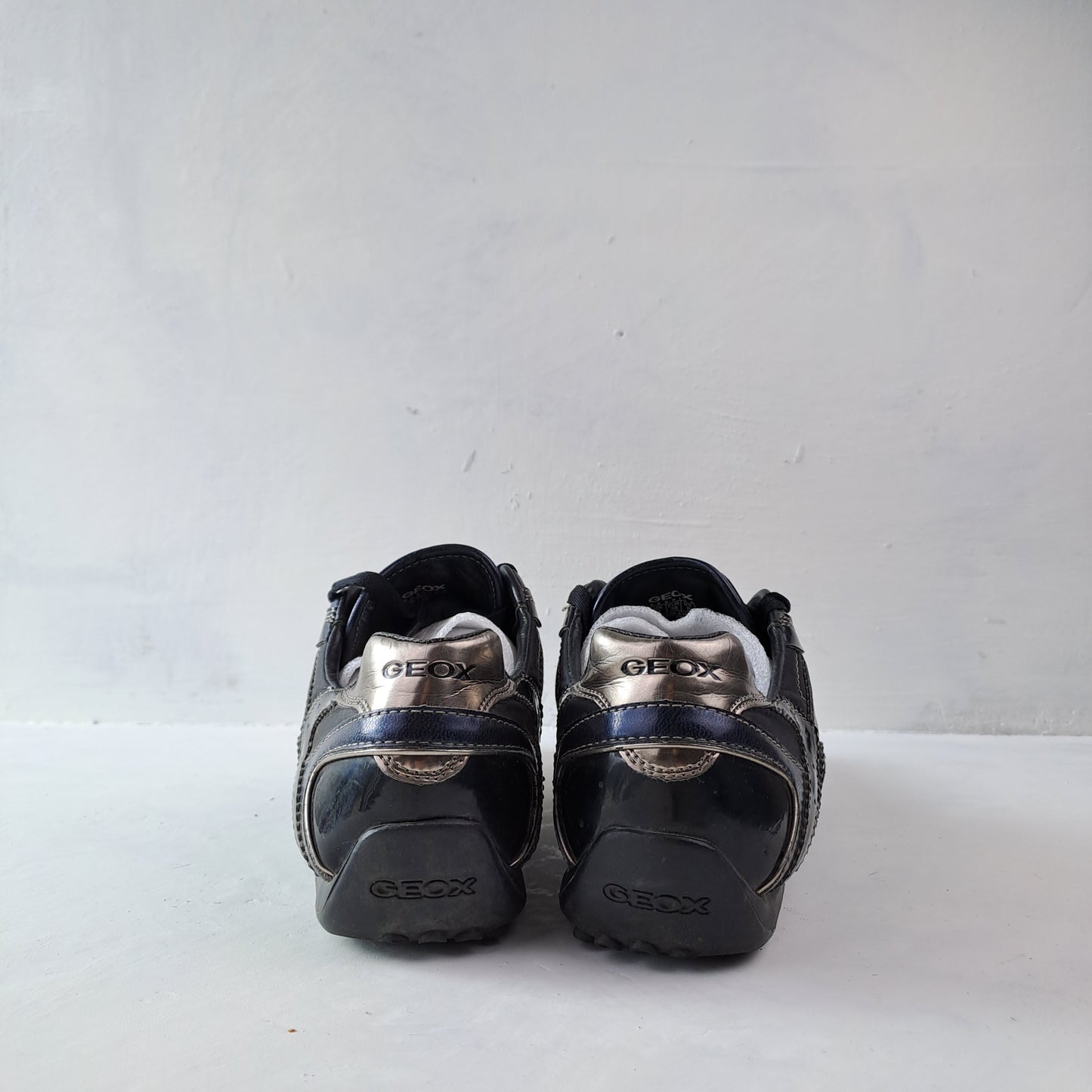 Womens Geox Black Trainers Size 38