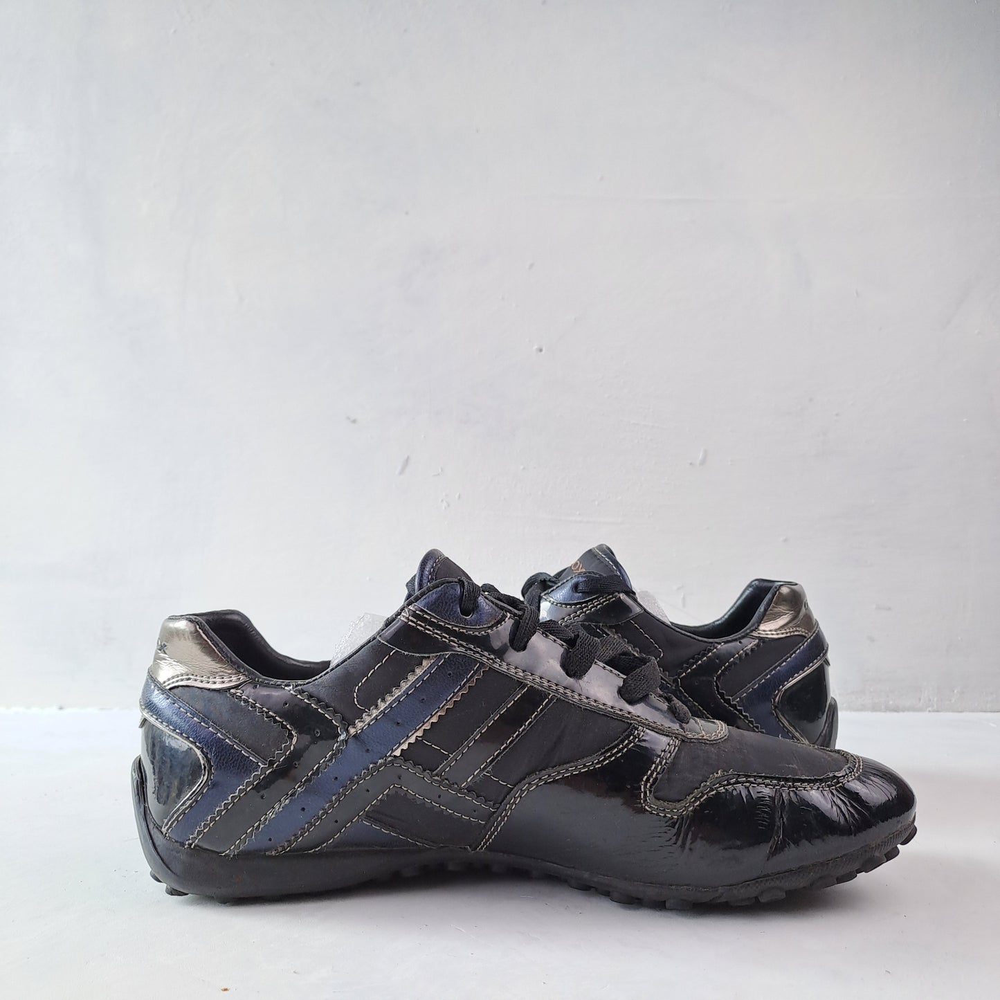 Womens Geox Black Trainers Size 38