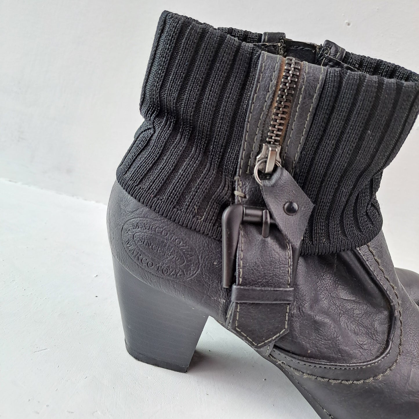 Marco Tozzi Ladies Black Ankle Boots Size 38