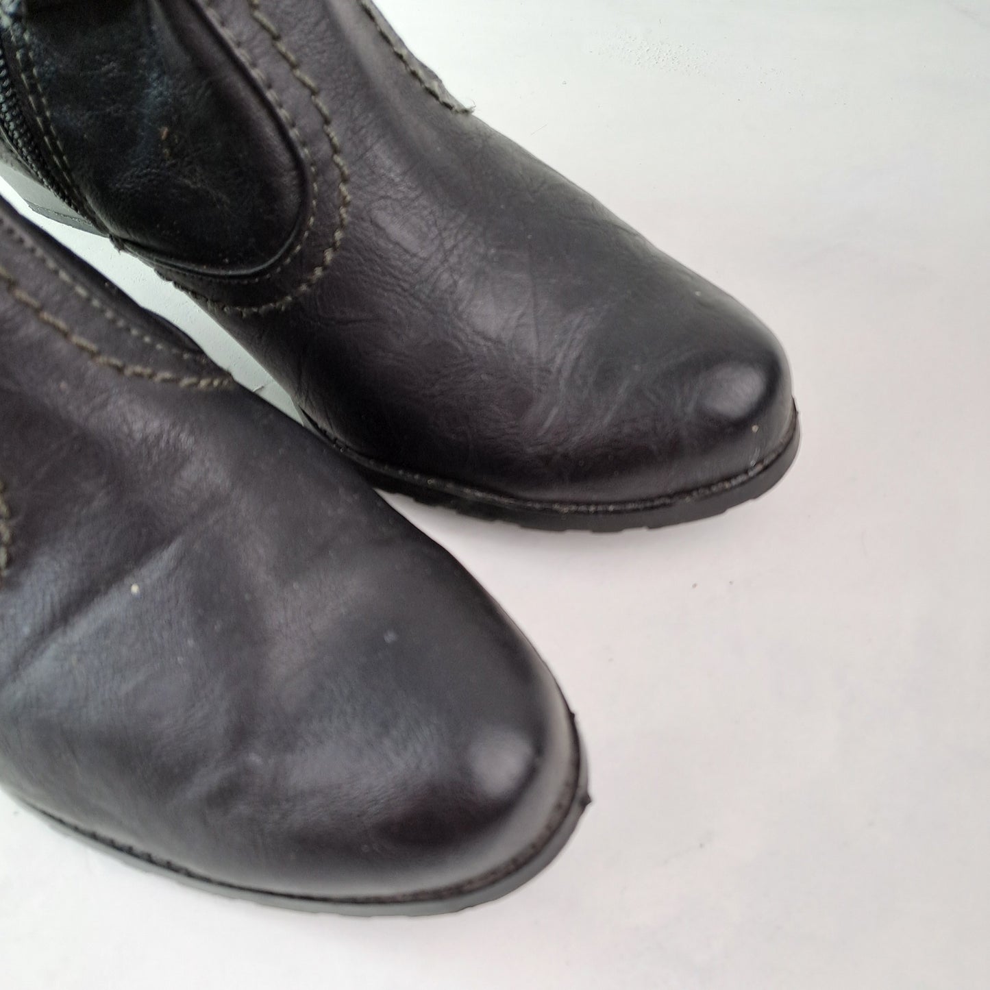 Marco Tozzi Ladies Black Ankle Boots Size 38