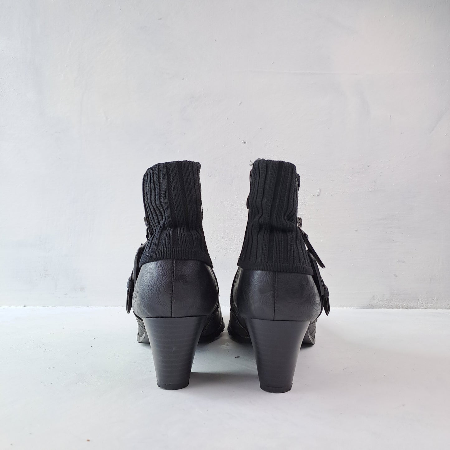 Marco Tozzi Ladies Black Ankle Boots Size 38