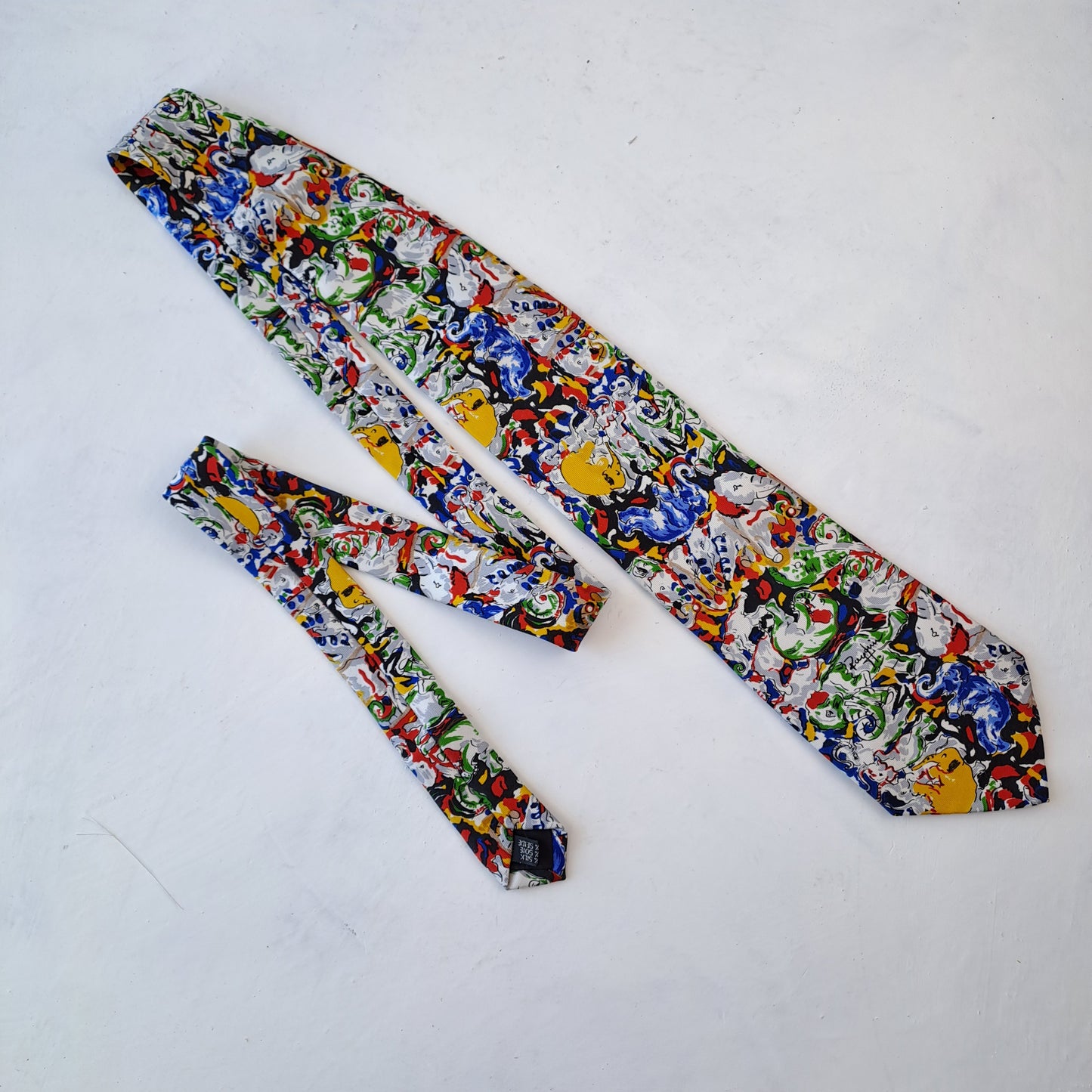 Vintage ROLF KUIE Siidine Lips Silk Tie Rare