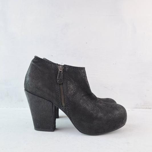 Billi Bi Womens Black Ankle Boots Size 37