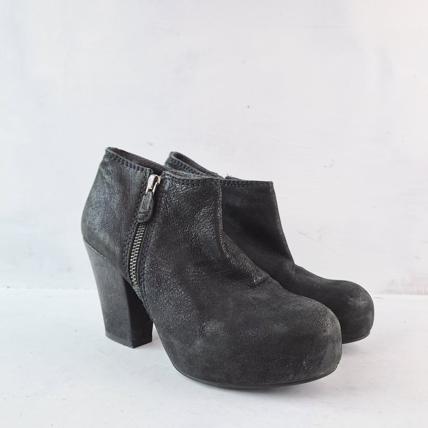 Billi Bi Womens Black Ankle Boots Size 37
