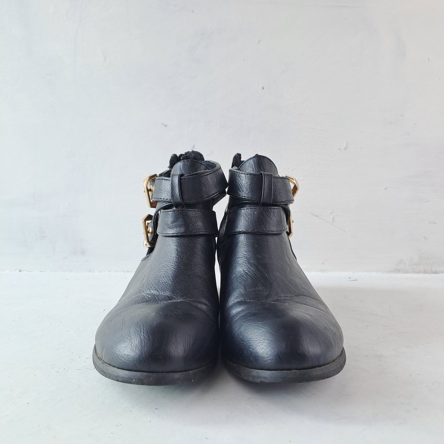 Duffy Ladies Black Ankle Boots Size 37