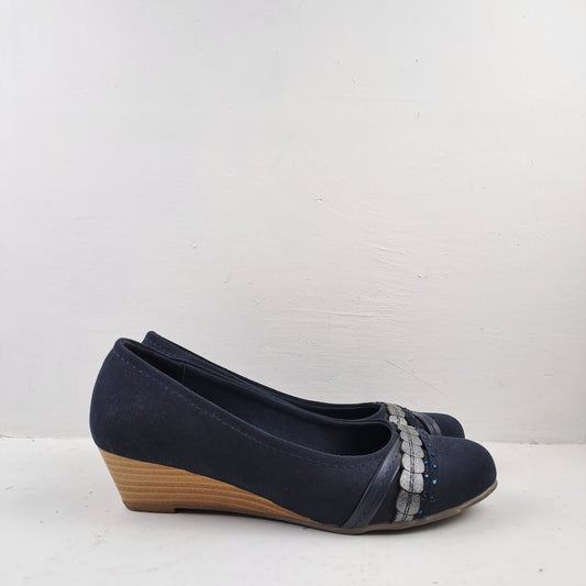 Graceland Womens Navy Shoes Size 39