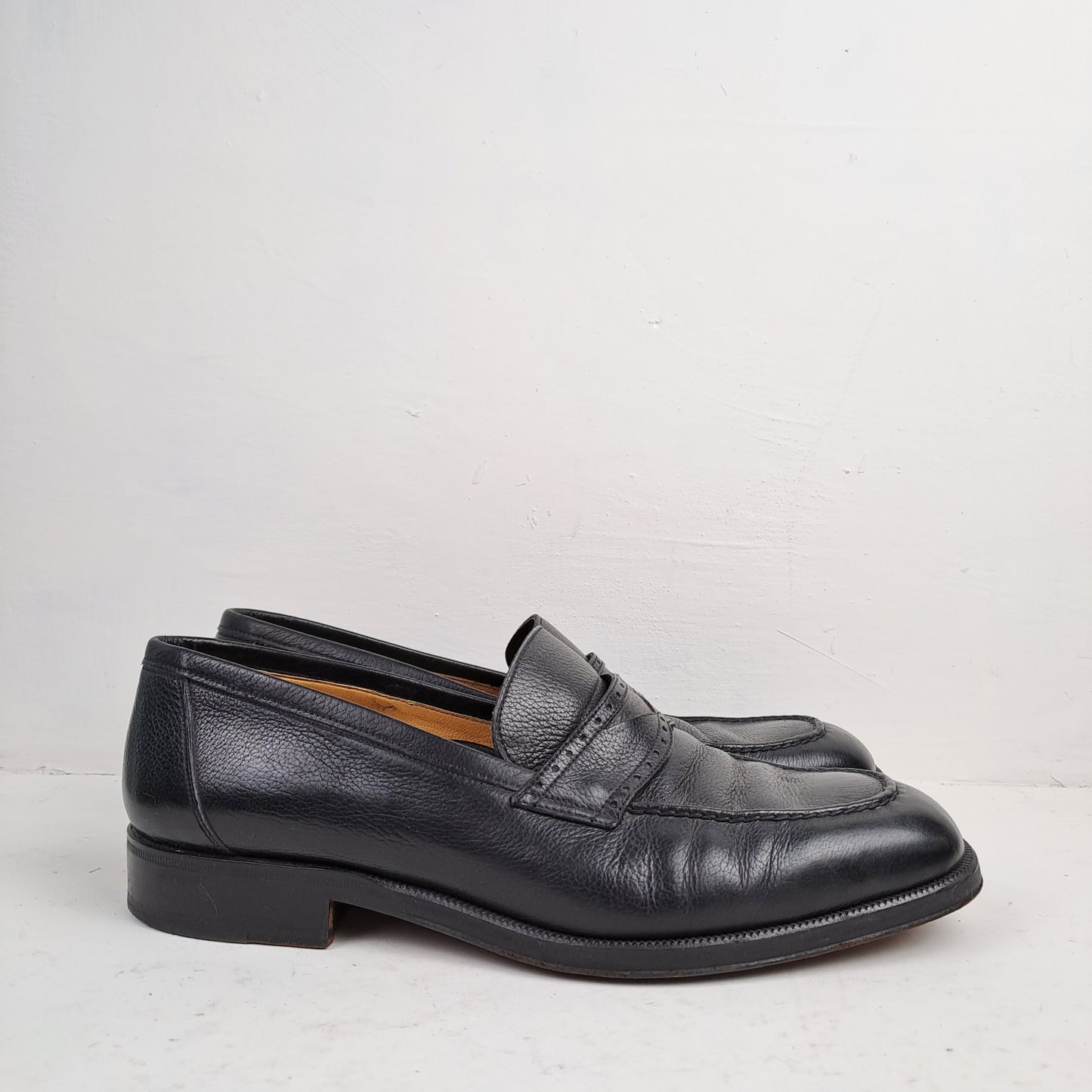 Melluso Mens Black Slip on Shoes Size 41