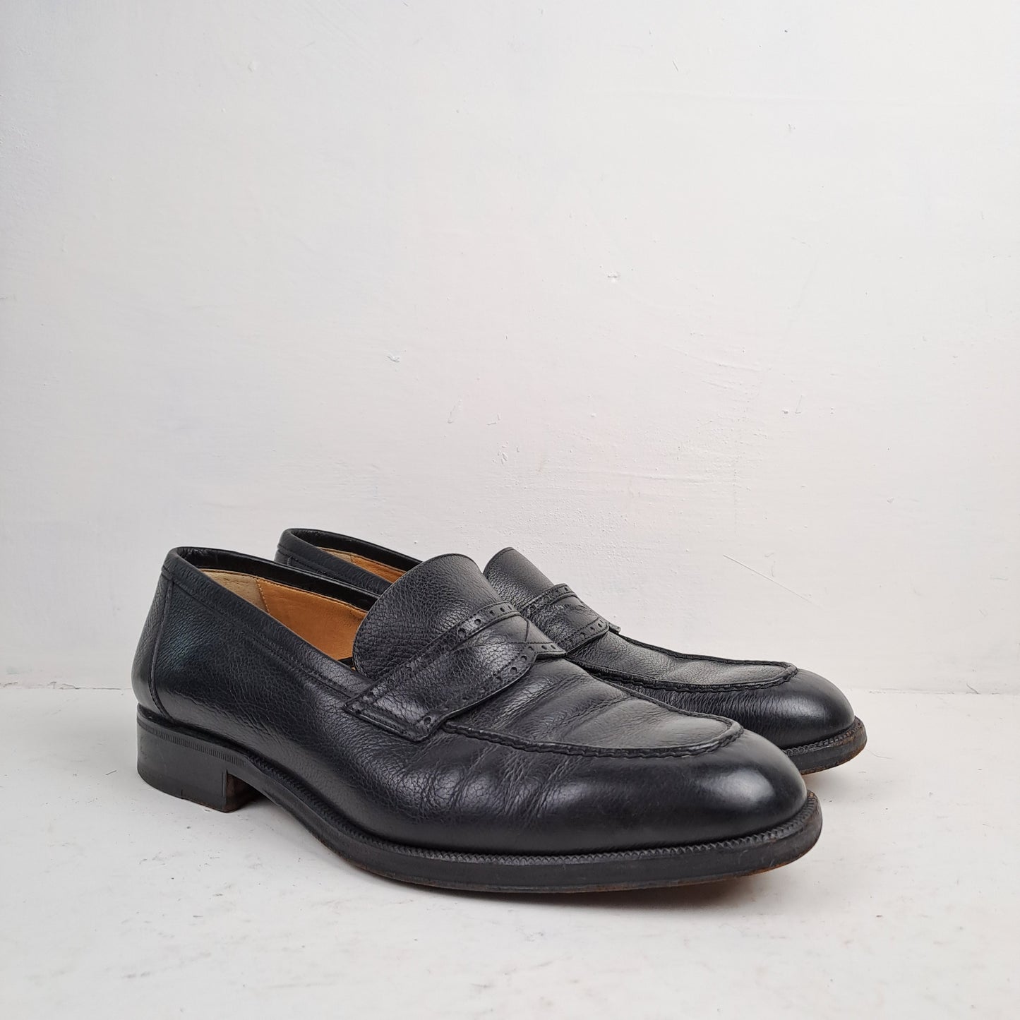 Melluso Mens Black Slip on Shoes Size 41