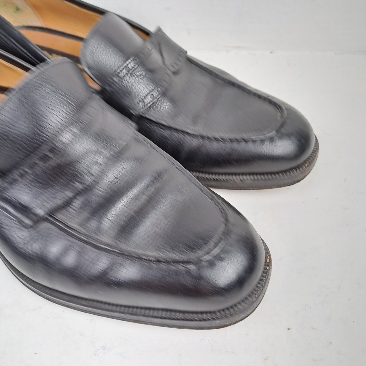 Melluso Mens Black Slip on Shoes Size 41