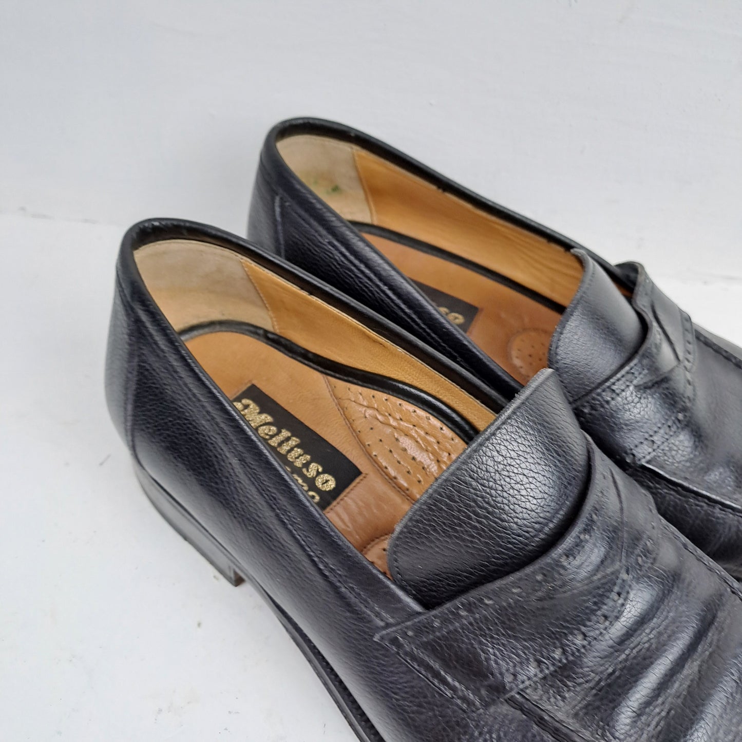 Melluso Mens Black Slip on Shoes Size 41