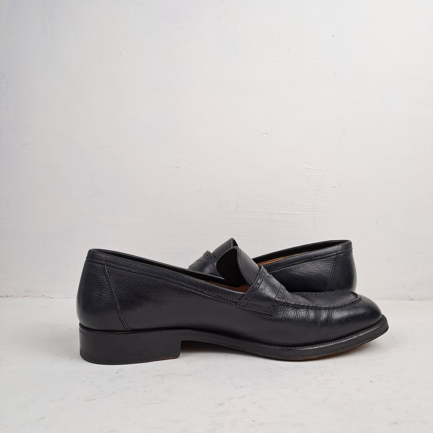 Melluso Mens Black Slip on Shoes Size 41