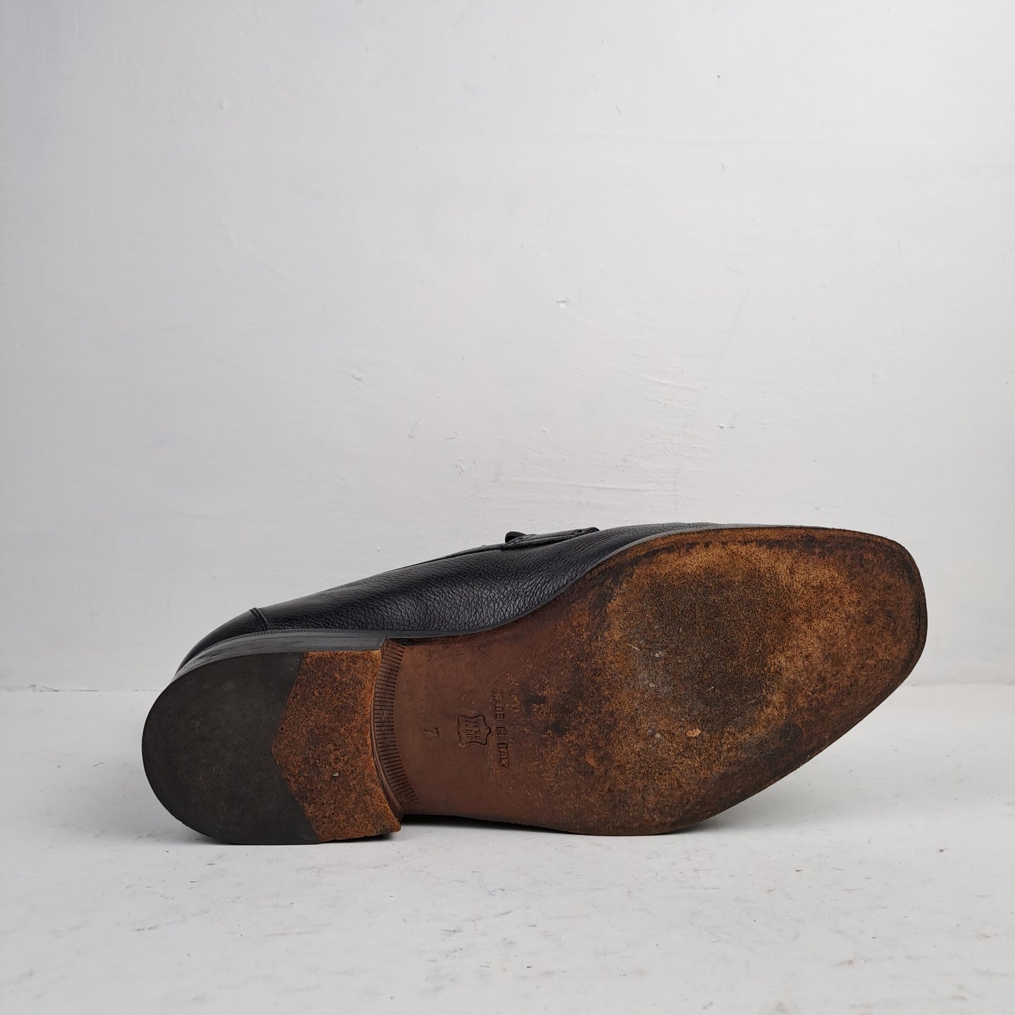 Melluso Mens Black Slip on Shoes Size 41