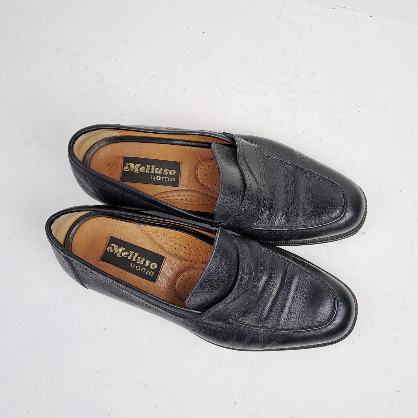 Melluso Mens Black Slip on Shoes Size 41