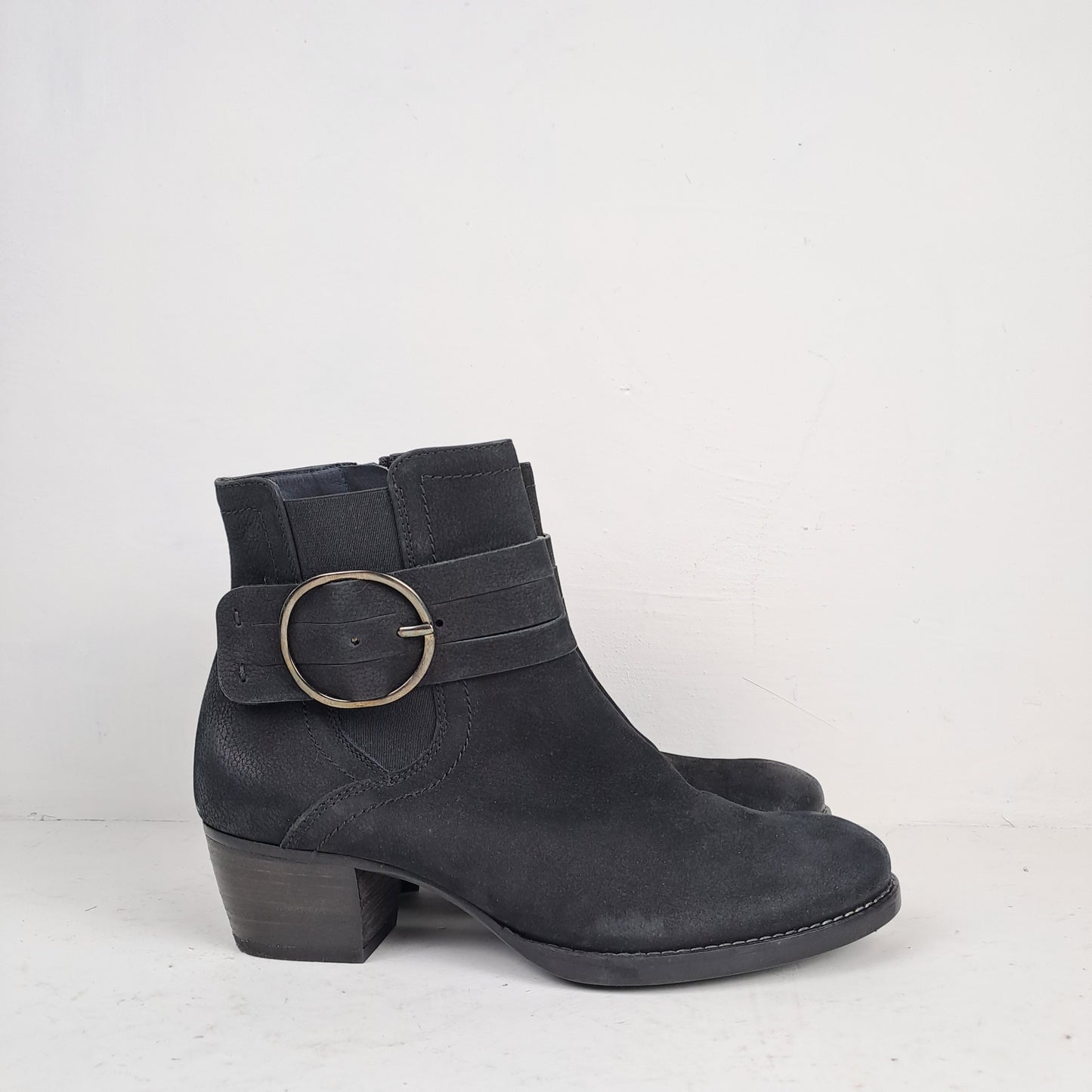 Ladies Black Ankle Boots Size 36