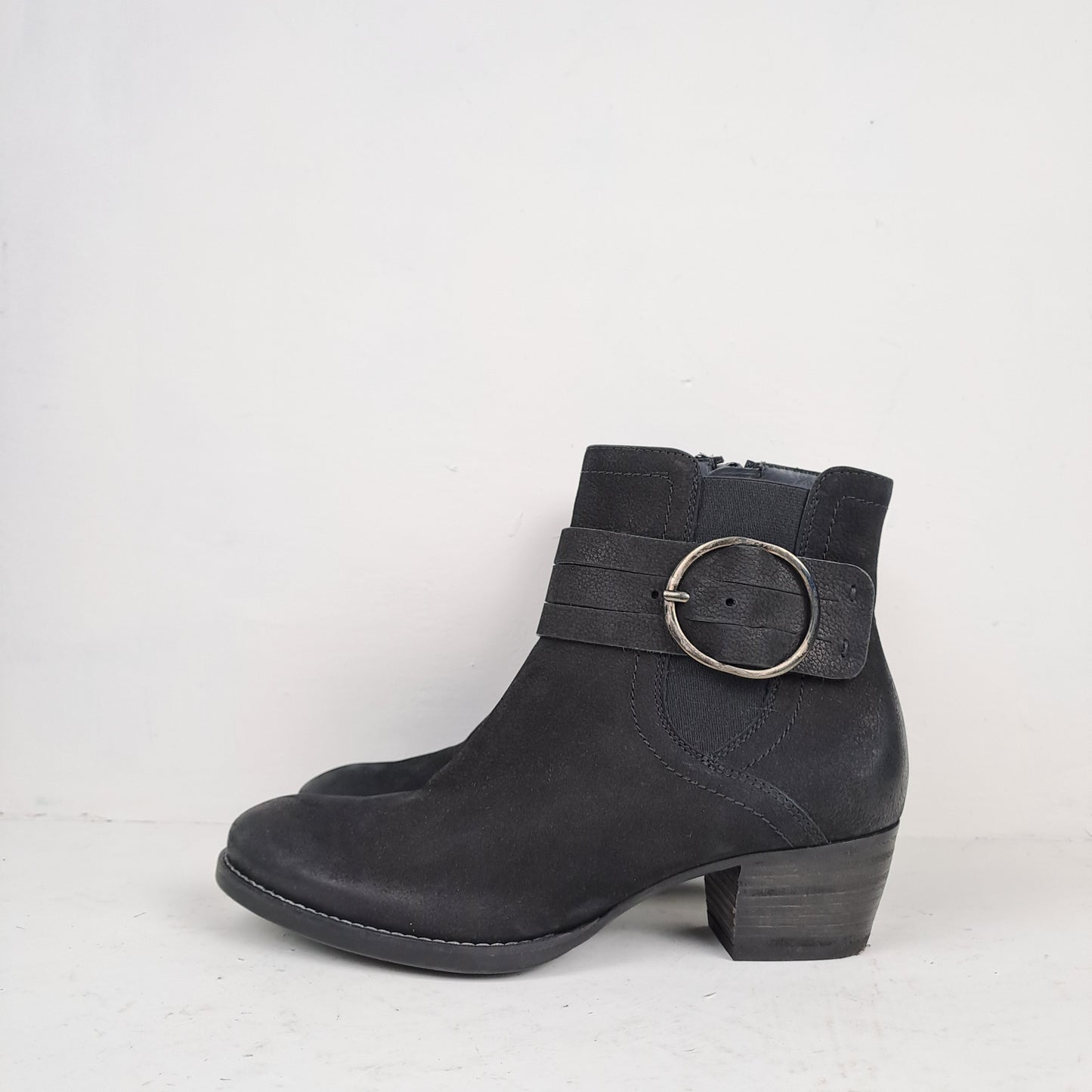 Ladies Black Ankle Boots Size 36