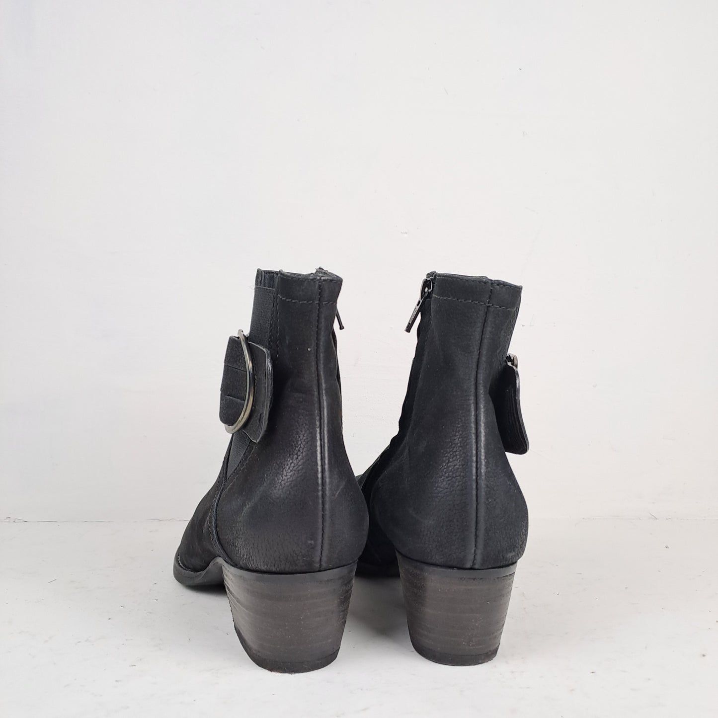Ladies Black Ankle Boots Size 36