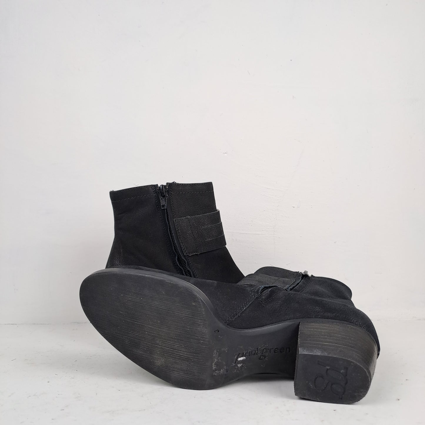 Ladies Black Ankle Boots Size 36