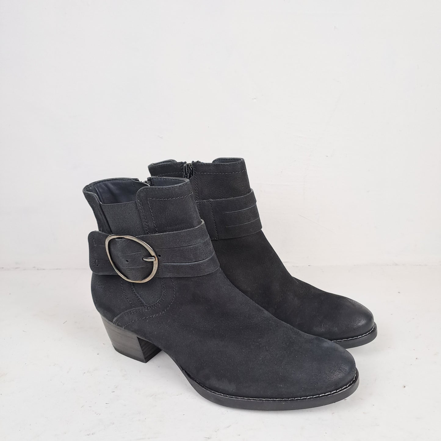 Ladies Black Ankle Boots Size 36