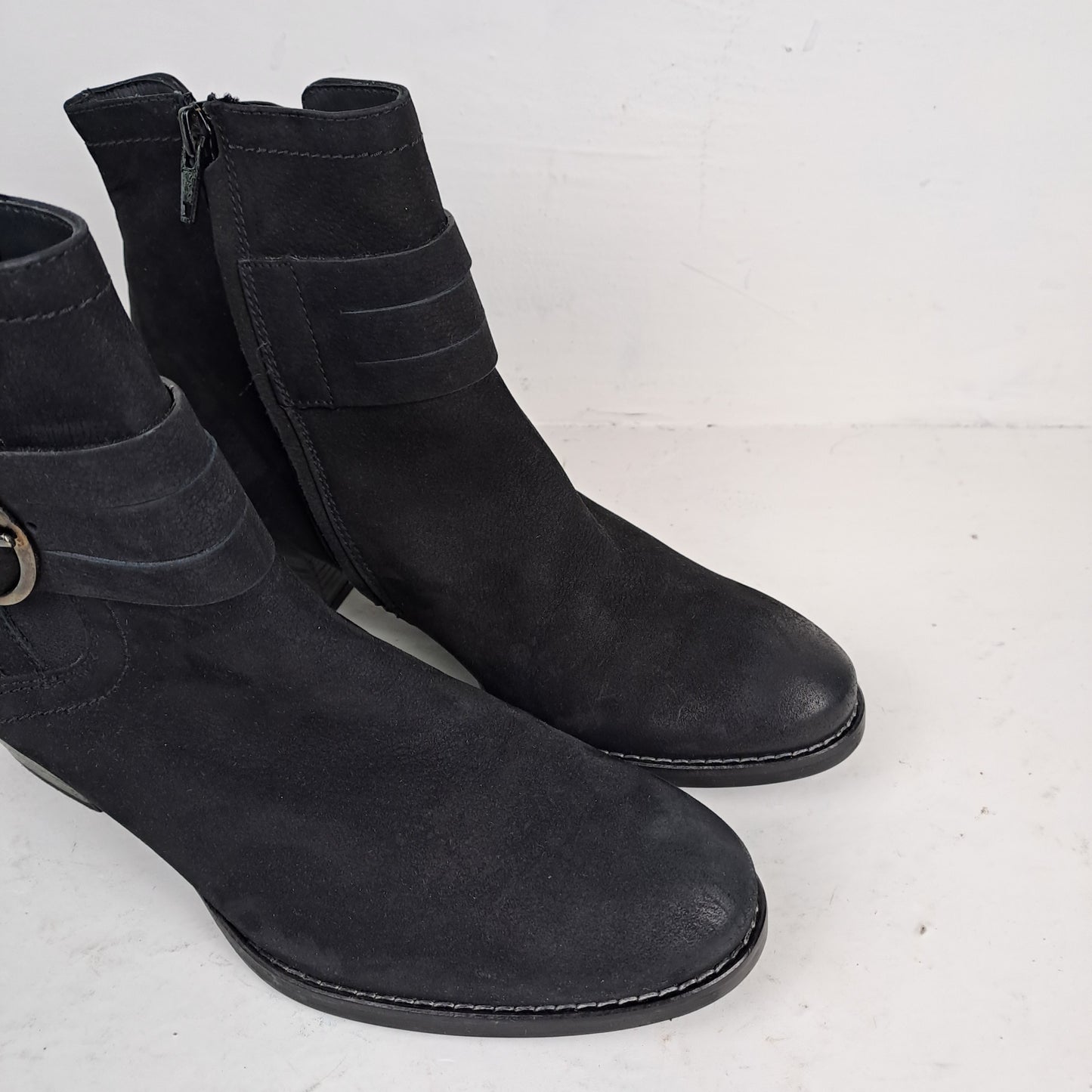 Ladies Black Ankle Boots Size 36