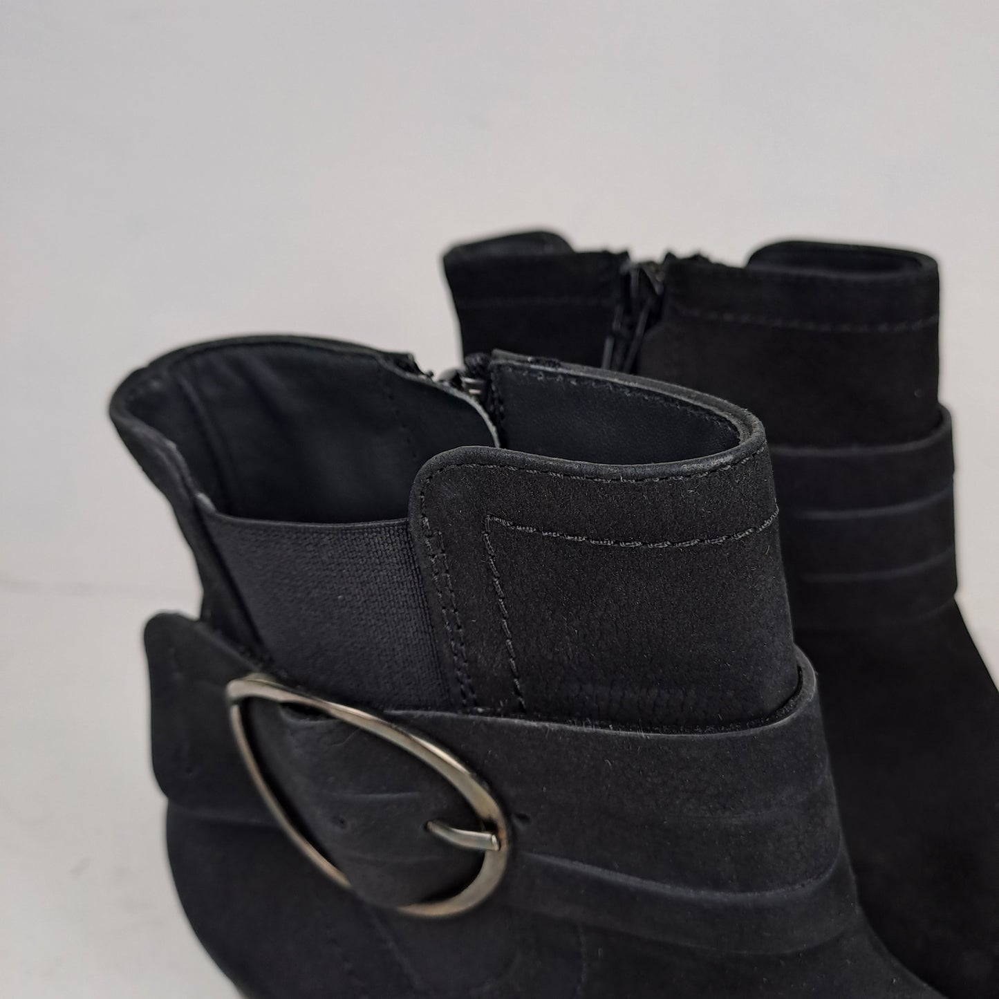 Ladies Black Ankle Boots Size 36