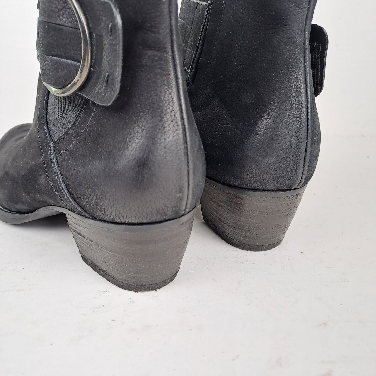 Ladies Black Ankle Boots Size 36