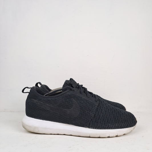 Nike Mens Roshe NM Flyknit Black Trainers Size 42
