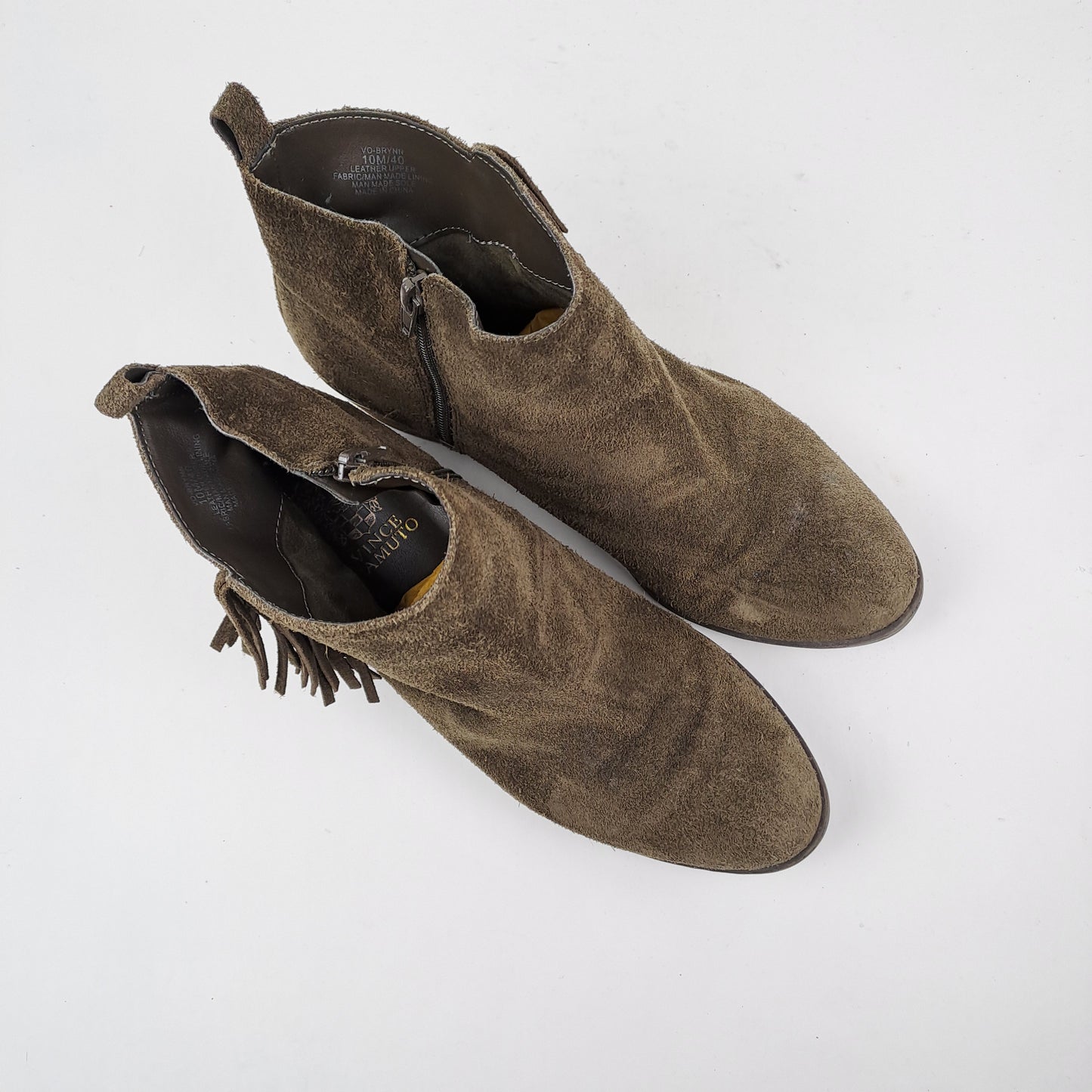 Vince Camuto Womens Suede Ankle Boots Size 40