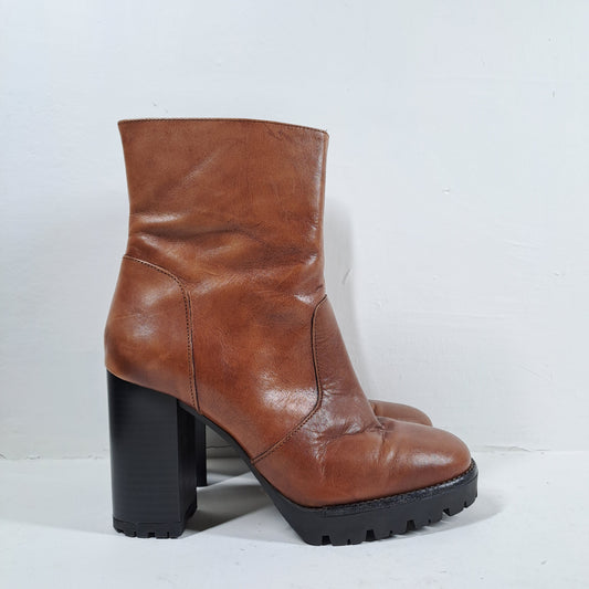 Cinti Womens Brown Ankle Boots Size 36