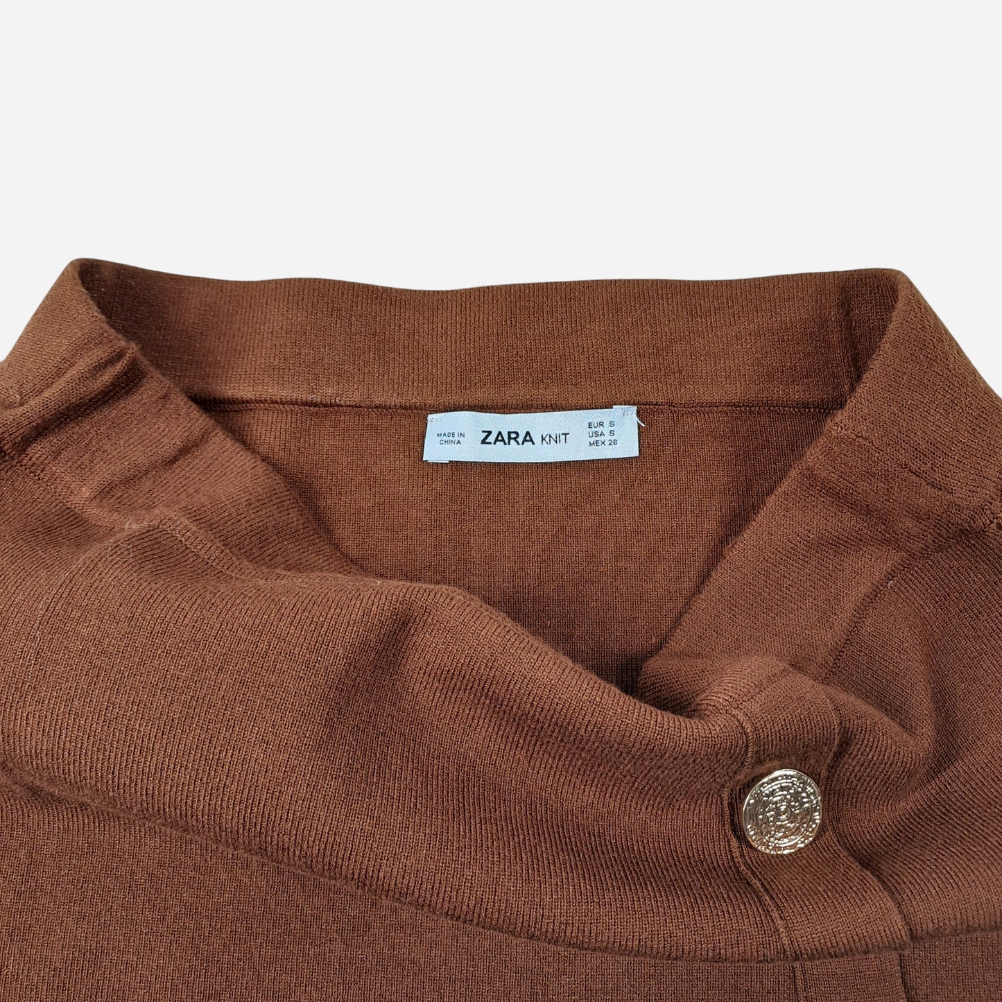 Zara Womens Brown Skirt Size S