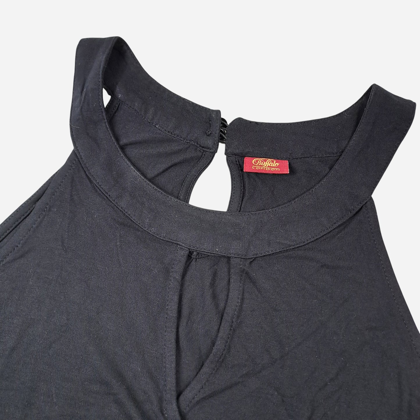 Buffalo Womens Black Vest Top Size 40-42