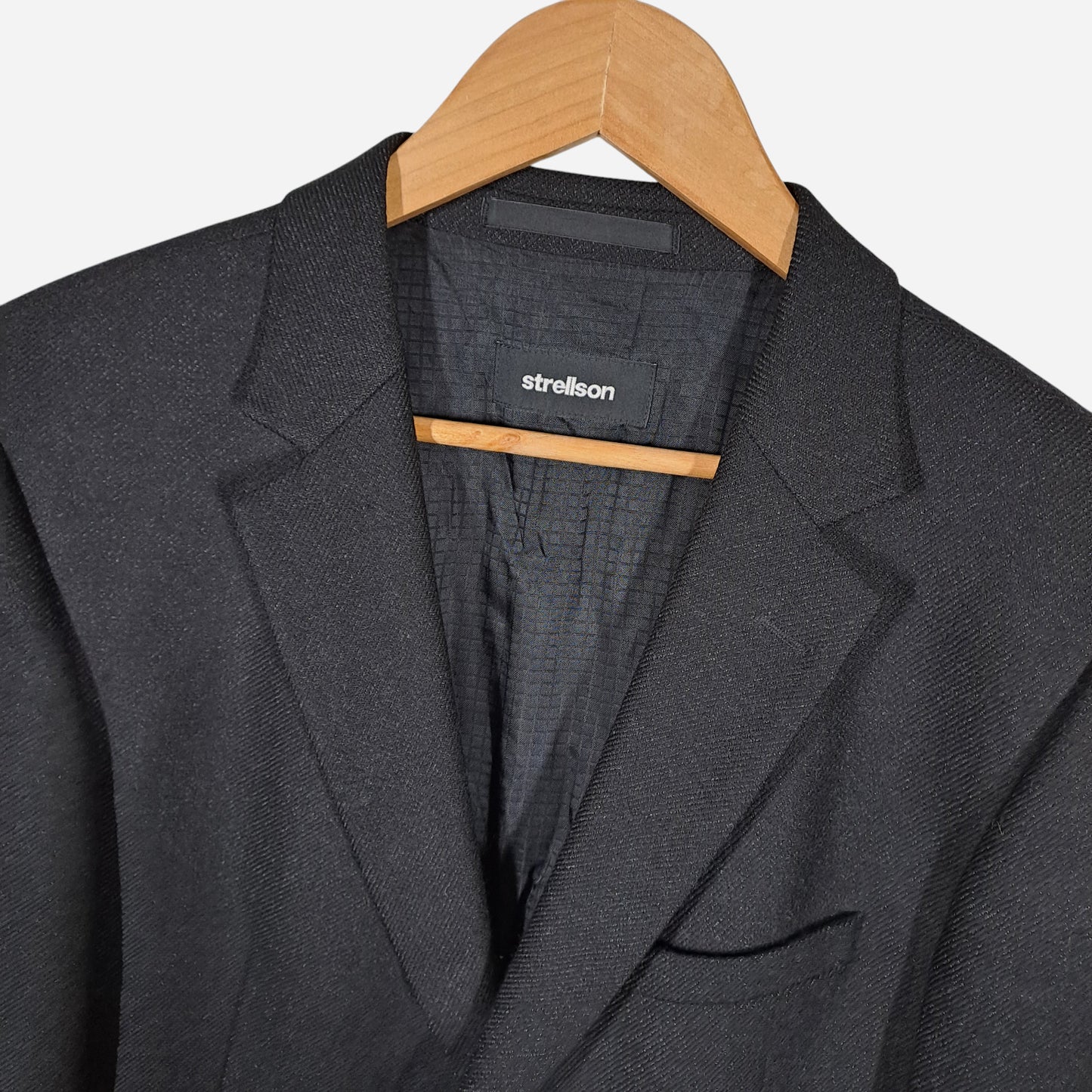 Strellson Mens Black Wool Blazer Size 50 / L