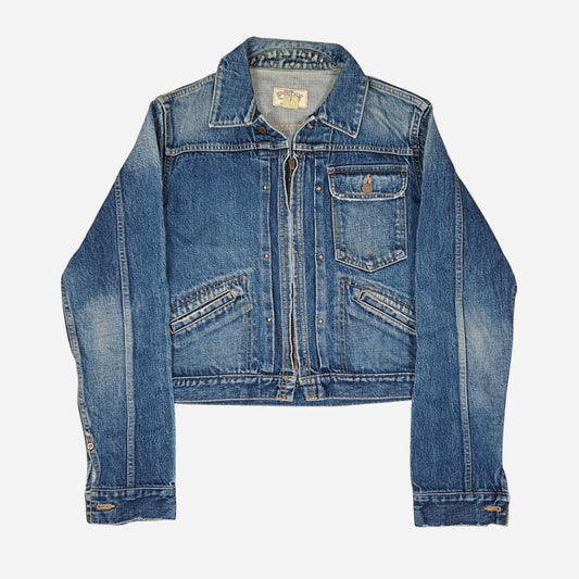 Vintage Ralph Lauren Double RL Womens Denim Jacket Size S-M
