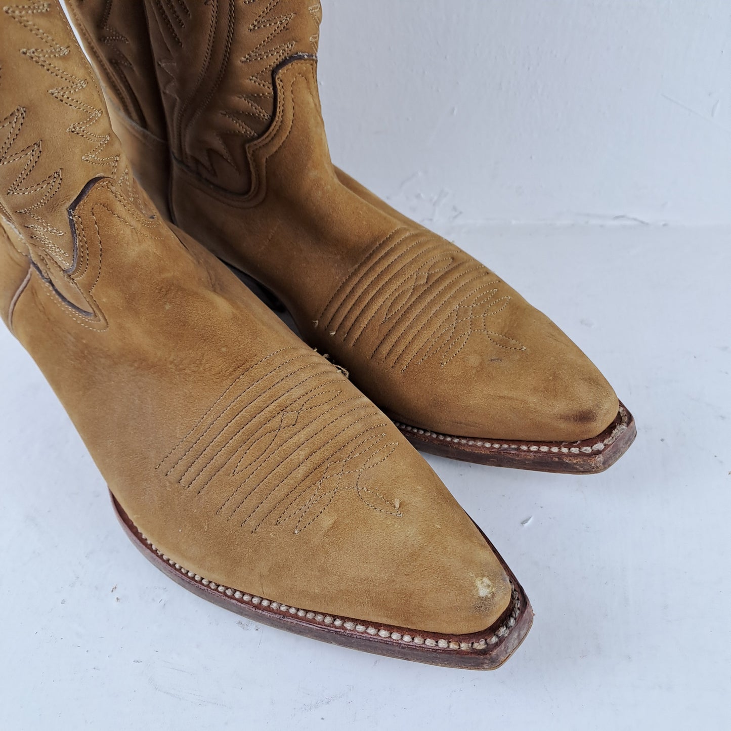 Dr.Adams Womens Cowgirl / Cowboy Brown Boots Size 38